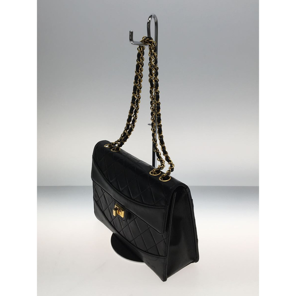 Chanel Lamb Leather Chain Shoulder Bag Black - Picture 2 of 6